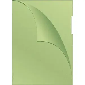 Plastic Document Folder Q-Connect L-type, A4, 120 µm polypropylene, green