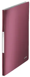 Display book LEITZ Style 40 pockets, PVC, A4 portrait (233×310×16 mm), red