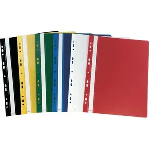 Plastic A4 punched folder Biurfol SPP-02-05 black PP, pack of 20
