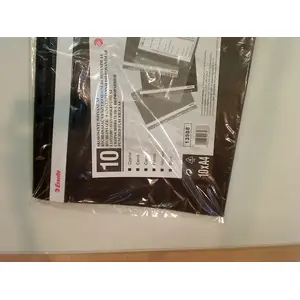 Ring Binder Pockets ESSELTE A4 polypropylene black, pack of 10