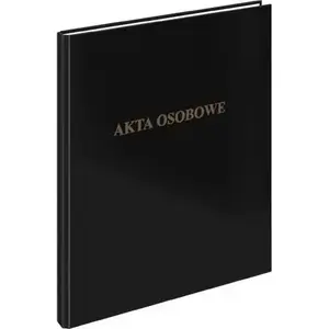 Document folder Vaupe A4 personnel files folder, black, model 030/02