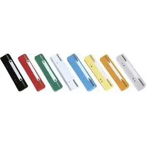 Binder fastener strips Donau model DONA0685, pack of 12, orange