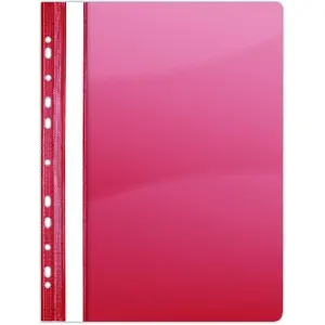 Ring binder spine label holders Donau pack of 10, red