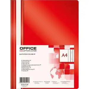 Папка-скоросшиватель (A4) office products красная — модель 21101111-04
