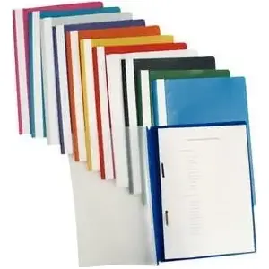 Ring binder folder ESSELTE soft with prongs A4 25 pcs navy