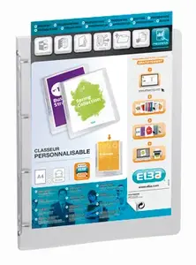 Ring binder Elba Polyvision A4 White — capacity 100 sheets, 1 pack