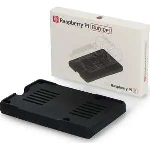 Protective bumper silicone pad for Raspberry Pi 5 by Raspberry — non-slip protective base