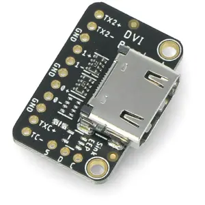 DVI Breakout Board adapter with HDMI/DVI connector for Raspberry Pi Pico - Green Cell