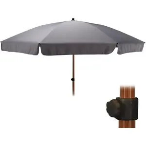 Garden Parasol Ambiance adjustable, 200 cm, gray