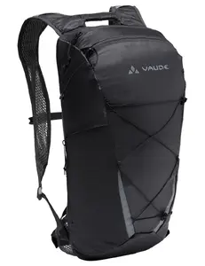 Ceļojumu mugursoma VAUDE Uphill 12 — 12 l, melna, 500×260×140 mm, poliamīds/poliesters