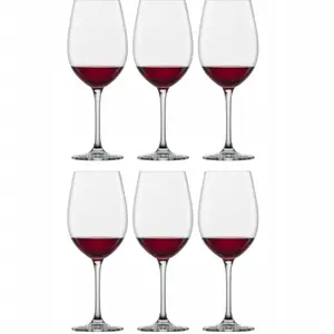 Wine glass set Lumarko CLASSICO Bordeaux 645 ml — 6 pcs, mouth-blown style