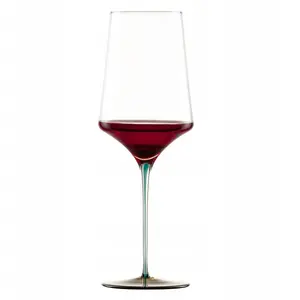 Glass bottle Bormioli Rocco INK red wine 638 ml, olive color, single piece
