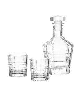 Drinkware set LEONARDO 022765 — glass whisky tumblers, transparent, 4-piece