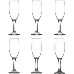 Set of 6 Champagne Glasses 190 ml Misket — No name (model 3242-uniw)