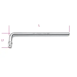 L‑handle 1/2" 230 mm socket wrench, Beta Tools model 920/44
