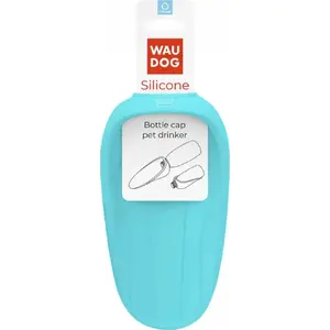Collar silicone bottle drinking sleeve blue — WAUDOG accessory (model 50772)
