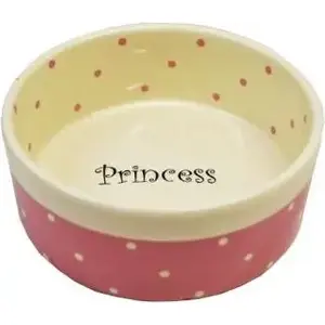Suņu keramikas bļoda Yarro International PRINCE — 13 x 5,5 cm, rozā