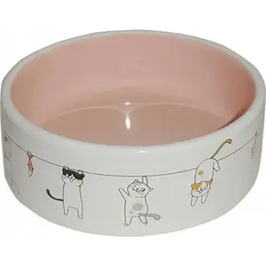 Keramikas bļoda kaķim Yarro International Y2774 — 12,5×4,5 cm, dažādas krāsas