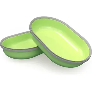 Feeding Bowl Set for Surefeed Automatic Feeder, Aptel — 2 green bowls