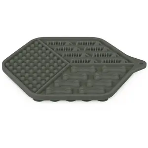 Silikona laizīšanas paklājiņš kaķiem Aptel 18,5×15,5 cm, pelēks