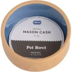 Pet bowl Mason Cash MC 13 cm beige-blue — universal cat dish