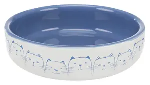 Миска для кошек/собак Trixie TRIXIE 24770 керамическая поилка, диаметр 15 см, голубой/кремовый