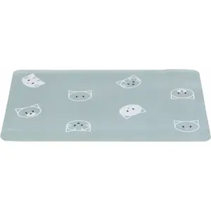 Pet feeding mat Aptel Mimi plastic sage 44 x 28 cm for cat bowls
