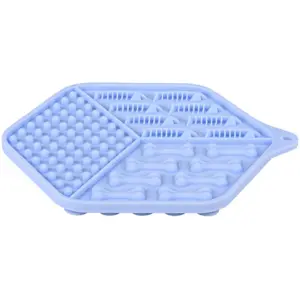 Лизинговая силиконовая коврик для кошек Petstages синяя 18,5×15,5 см
