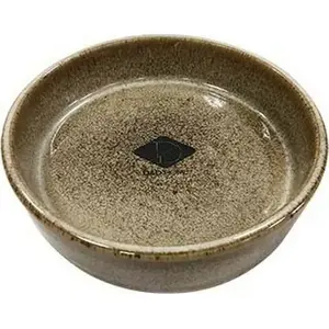 Bļoda D&D Jasper Kot 200 ml — keramikas barotava, brūna, 13.5×13.5×4.5 cm