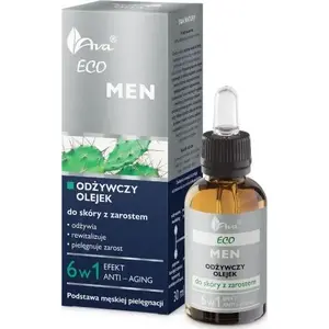 Bārdas eļļa Ava Eco Men barojoša eļļa ūsām un bārdai, 30 ml