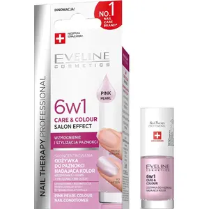 Nagu līdzeklis EVELINE KOLOROWKA NAIL TH. 6w1 Pink Pearl — nagu kopšana 6‑1