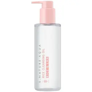Sejas attīrošais eļļas līdzeklis S.Nature Aqua Rice Cleansing Oil 200 ml — rīsu bāzes kosmētikas noņemšanai un tīrīšanai