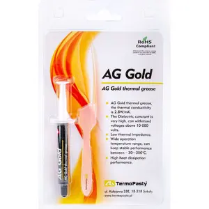 Thermal Paste AG TermoPasty AG Gold 3 g — high-conductivity thermal compound
