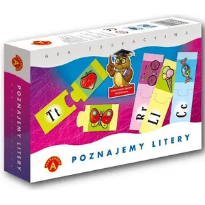 Детская обучающая книга Alexander Poznajemy Litery (0480) — изучение алфавита, польское издание