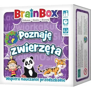 Galda spēle Rebel BrainBox Poznaję zwierzęta — atmiņas un novērošanas kārtis