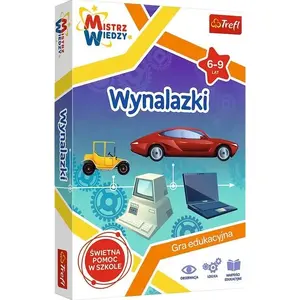 Galda spēle TREFL Mistrz wiedzy – Wynalazki — viktorīna par izgudrojumiem, ģimenes izdevums