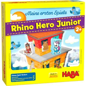 Galda spēle HABA Rhino Hero Junior — ģimenes spēle no 2 gadu vecuma