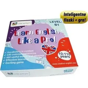 Набор карточек и игра Creativo Learn English Like a Pro — уровень B1, обучающие карточки и практика