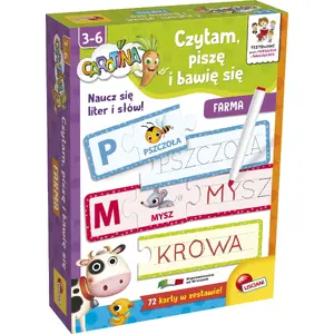 Учебно-развивающая тетрадь Lisciani Carotina 'Bawię się, czytam i piszę — Farma' (детский рабочий блок)