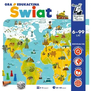 Educational board game Edgard Kapitan Nauka — Świat (Polish edition)
