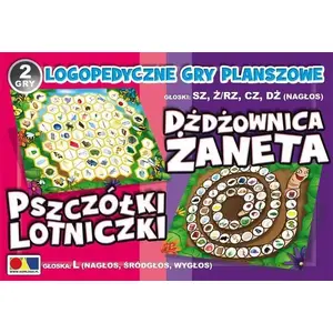 Komlogo Komlogo 2 gry Dżdżownica Żaneta/Pszczółki Lotniczki board game set, MPN 168579