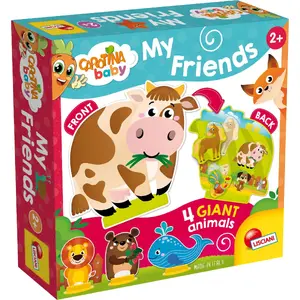 Обучающая звуковая книга Lisciani Carotina Baby — «Мои животные» (картонная, интерактивная)