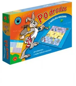 Board game Alexander Po drodze z tabliczką mnożenia – educational game for ages 5+, arithmetic practice