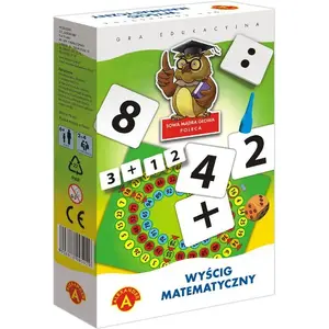 Настольная игра Alexander Wyścиг Matematyczny Mini (0717) — мини-версия математической гонки, бренд Alexander