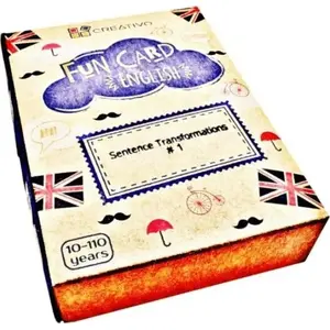 Обучающий набор карточек Creativo Fun Card English Sentence Transformations #1 — карточки для упражнений по преобразованию предложений