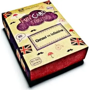 Card set Creativo Fun Card — English Gerund vs Infinitive (educational language practice)