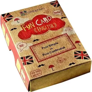 Card game Creativo Fun Card English Past Simple vs Past Continuous – educational language practice