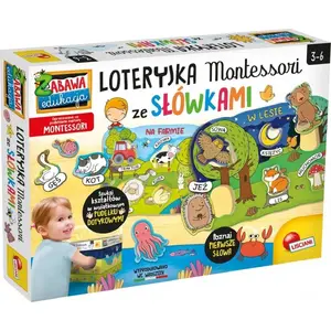 Игровой набор Lisciani Montessori — лотерея со словами (словообразование и чтение)
