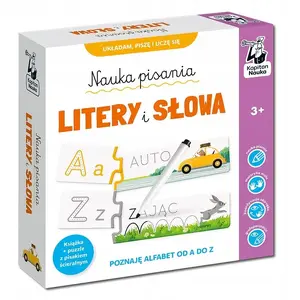 Mācību grāmata ar puzli Levenya — Kapitan Nauka: Litery i słowa (poļu valodā)