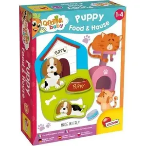 Обучающая игрушка Lisciani Carotina Baby Zwierzątka — набор «Еда и дом»